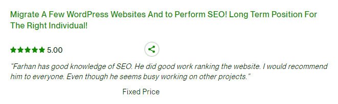 upwork client review